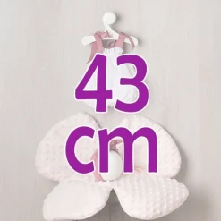 Tenue pour poupée Así 43 cm - Barboteuse Plumeti et coussin fleuri pour poupée María