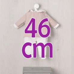 Tenue pour poupée Así 46 cm - Ensemble mackintosh rose pour poupée Leo