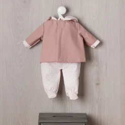 Tenue pour poupée Así 46 cm - Ensemble mackintosh rose pour poupée Leo