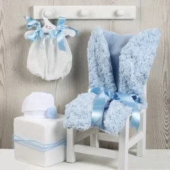 Tenue pour poupée Así 43 cm - Barboteuse avec couverture bleu datcha pour Pablo
