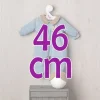 Tenue pour poupée Así 46 cm - Pyjama bleu avec masque pour poupée Leo