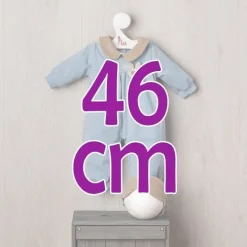 Tenue pour poupée Así 46 cm - Pyjama bleu avec masque pour poupée Leo