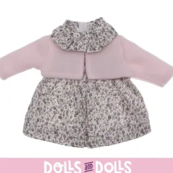 Tenue pour poupée Así 36 cm - Robe imprimée fleurie avec veste rose pour Guille