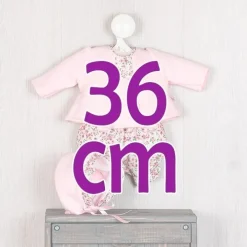 Tenue pour poupée Así 36 cm - Ensemble caraco et bloomer en maille rose pour poupée Koke