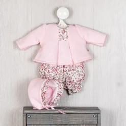 Tenue pour poupée Así 36 cm - Ensemble caraco et bloomer en maille rose pour poupée Koke