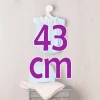 Tenue pour poupée Así 43 cm - Body et bonnet en tricot bleu avec couverture beige pour poupée Pablo