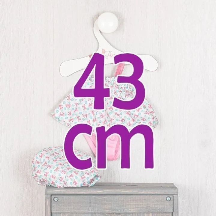 Tenue pour poupée Así 43 cm - Ensemble de crabe de plage pour poupée María