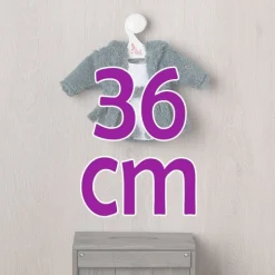 Tenue pour poupée Así 36 cm - Peignoir bleu avec sous-vêtements blancs pour poupée Alex