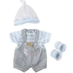 Tenue pour poupée Berenguer Boutique 35-40 cm - Salopette éléphant bleu