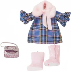 Tenue pour poupée Götz 36 cm - Combo Blue Check