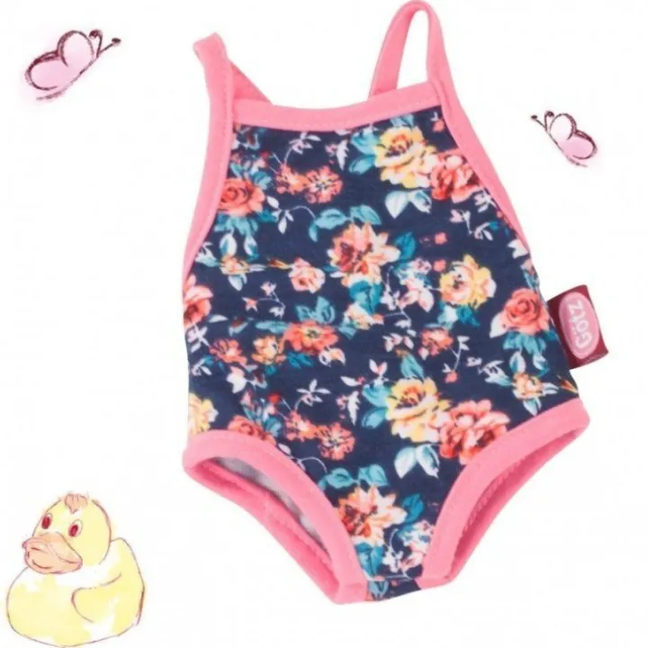 Tenue pour poupée Götz 45-50 cm - Maillot de bain avec fleurs