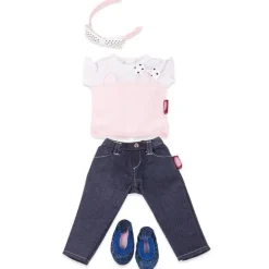 Tenue pour poupée Götz 36 cm - Combo Denim Cat