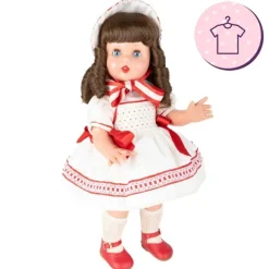 Tenue pour poupée Mariquita Pérez 50 cm - Robe beige avec empiècement brodé