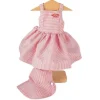 Tenue pour poupée Mariquita Pérez 50 cm - Robe à rayures rouges et blanches