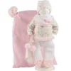 Vêtements pour poupées Llorens 40 cm - Pyjama rose avec imprimé nature et coussin