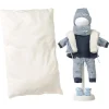 Vêtements pour poupées Llorens 40 cm - Grand coussin blanc, veste avec doublure en peau de mouton, pull, pantalon, écharpe, chapeau et chaussons.