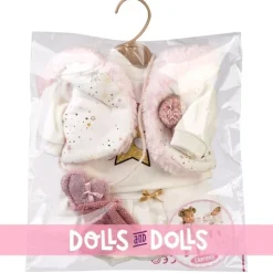 Vêtements pour poupées Llorens 42 cm - Ensemble étoiles avec gilet