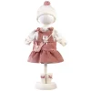Vêtements pour poupées Llorens 42 cm - Robe de cygnes rose pâle avec chapeau, sac et chaussettes