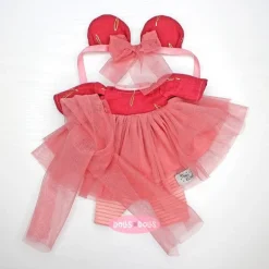 Vêtements pour poupées Nines d'Onil 30 cm - Mia - Robe en tulle rose avec diadème