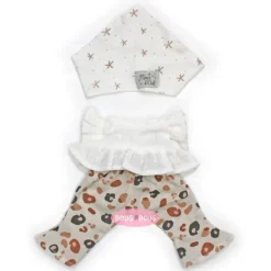 Vêtements pour poupées Nines d'Onil 30 cm - Mia - Robe blanche avec pantalon à motifs et chapeau étoilé